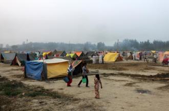 The situation in relief camps like Malakpur is still tense [Sonia Paul/Al Jazeera]