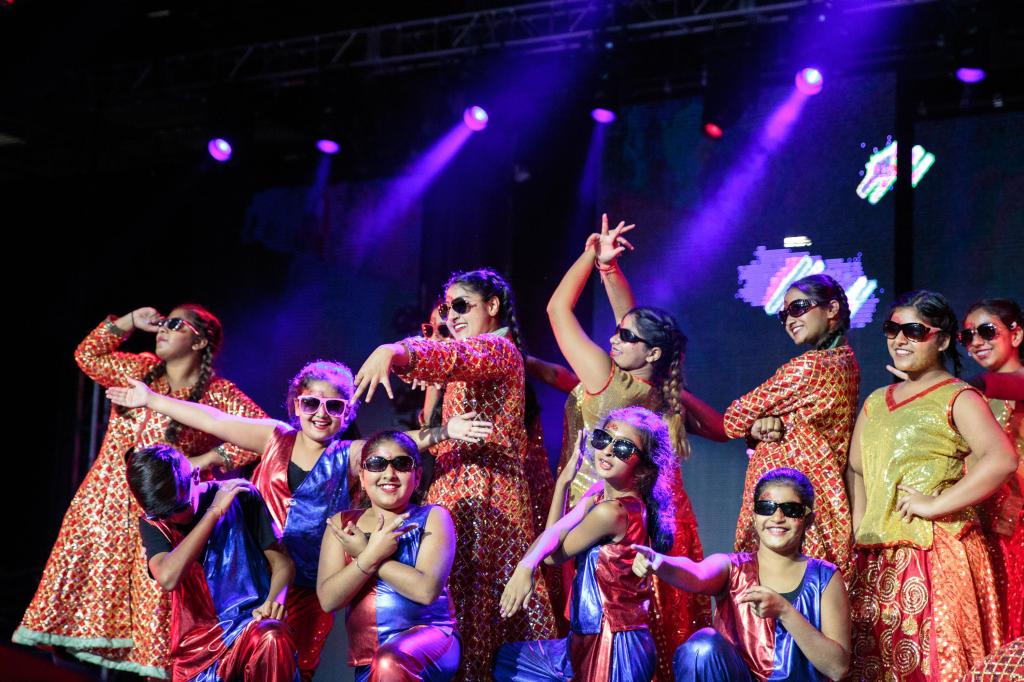 A dance group performs for the celebration. Photo by: Sara Hylton